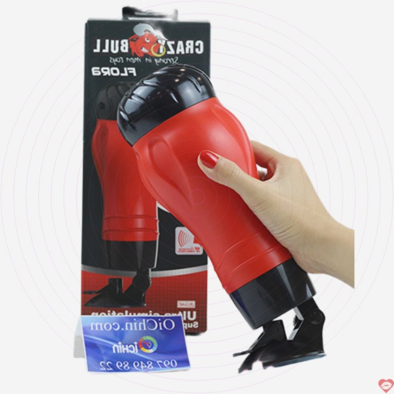 Âm đạo giả Crazy Bull 10 chế độ rung siêu hút tường kích thích cực mạnh 