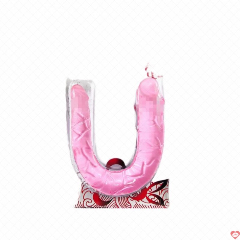 Dương Vật Giả 2 Đầu Silicon Mềm Mại Sextoy Đồng Tính LGBT 