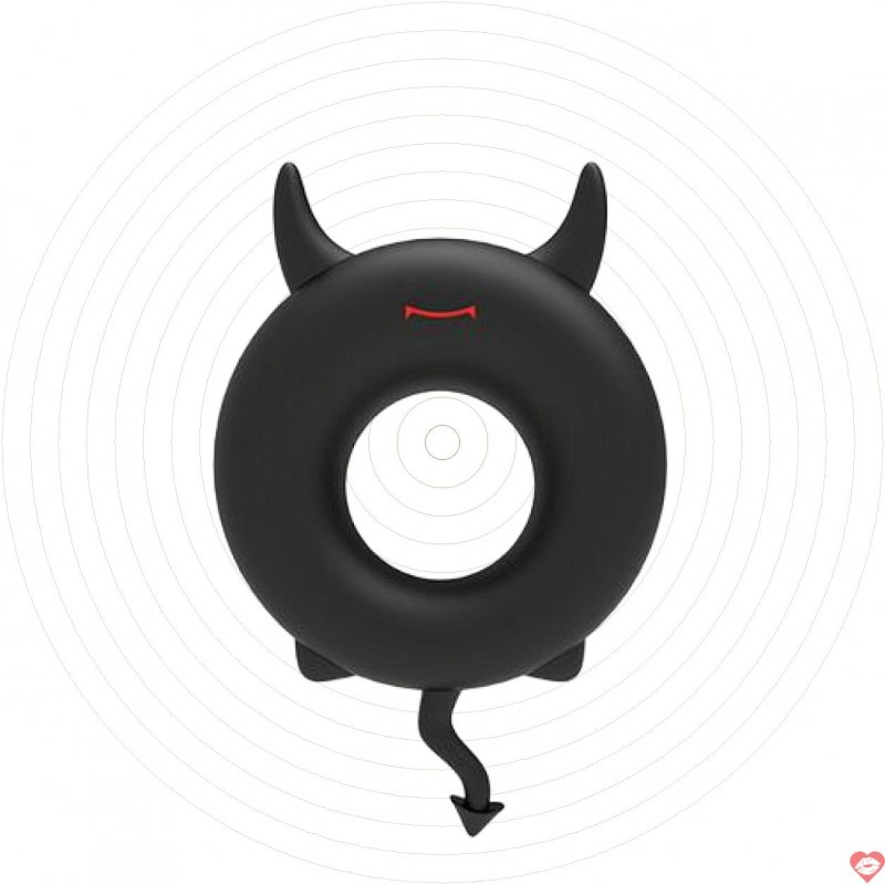 Vòng đeo dương vật quỷ Satan silicone mềm mịn kích thích nam giới 