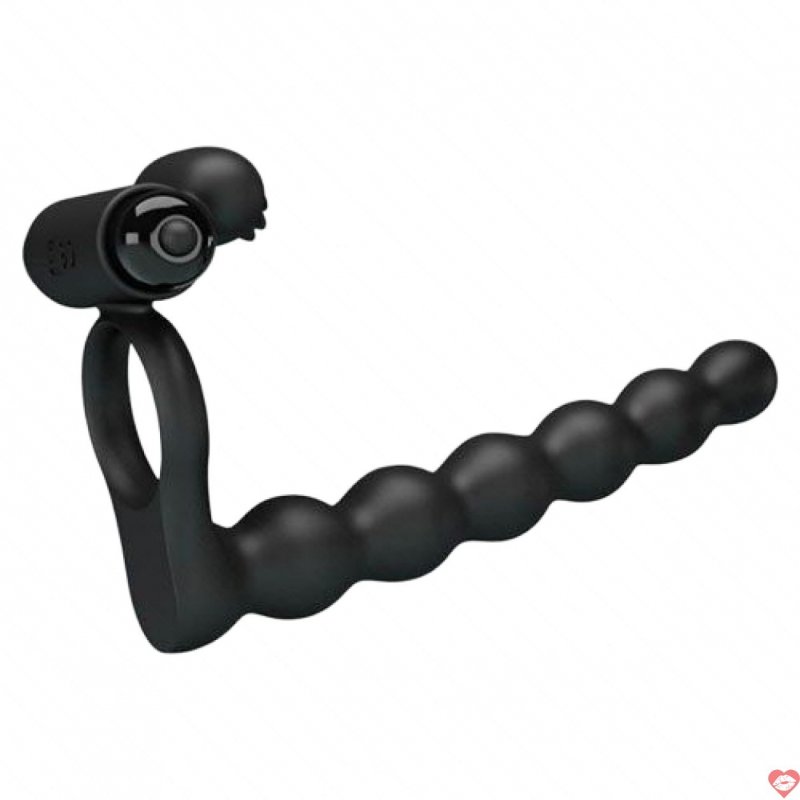 Vòng rung 3 trong 1 Prettylove Hercules Penis III đa chế độ an toàn 