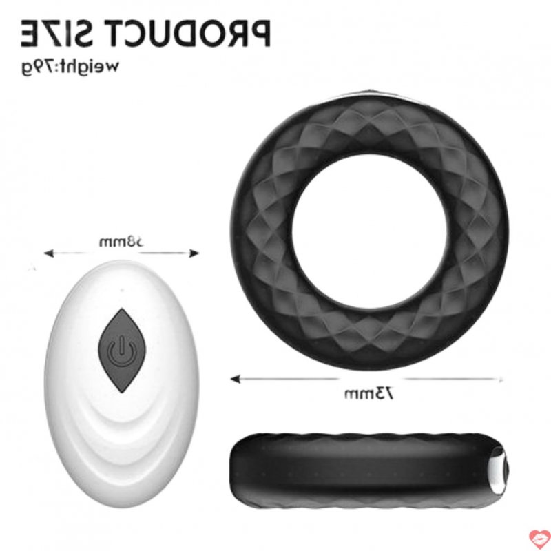 Vòng rung dương vật điều khiển từ xa SECWELL silicon an toàn 
