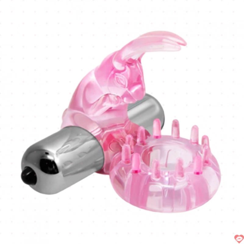 Vòng rung Baile Love Rabbit silicon mềm 7 chế độ rung hưng phấn 