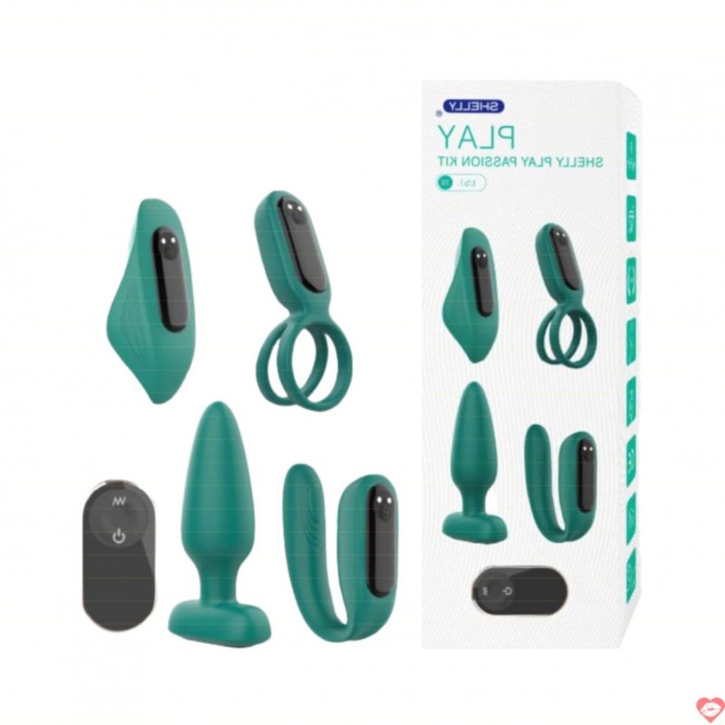 Bộ dụng cụ kích thích Shelly Play 4 món cao cấp tiện lợi 