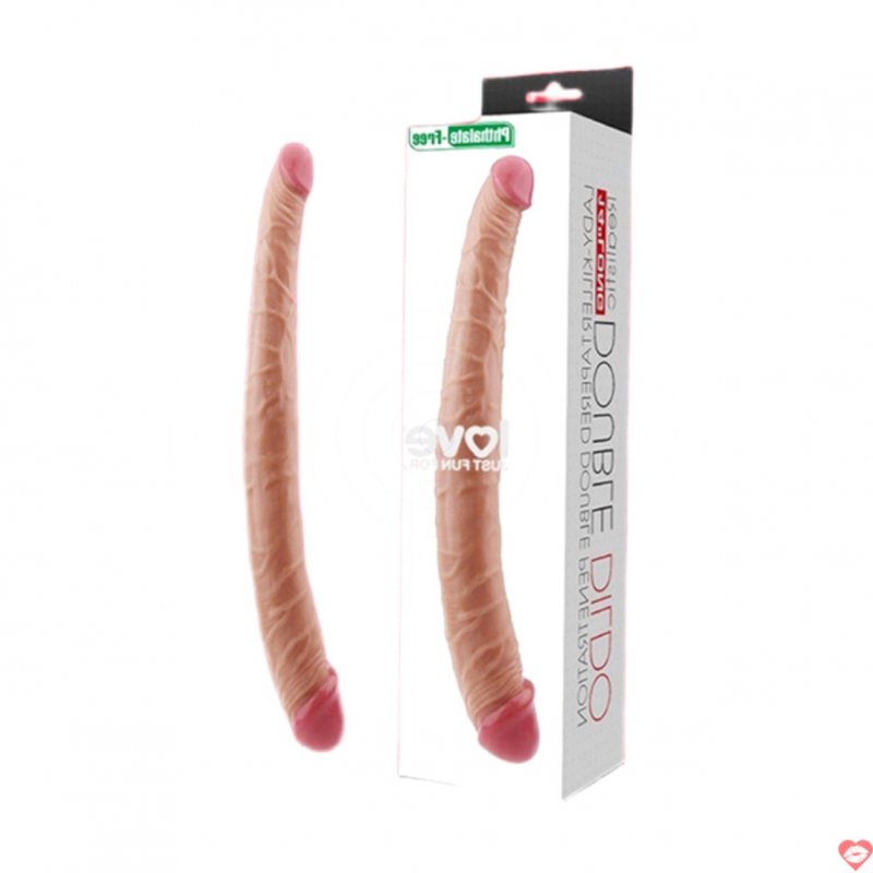 Dương vật giả 2 đầu Lovetoy King Size 14 inch silicon mềm mại an toàn 
