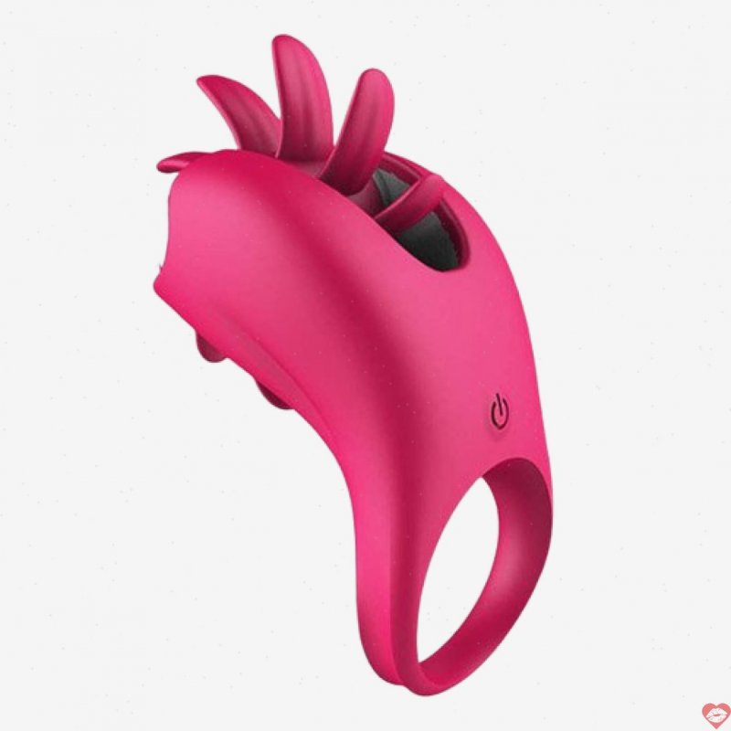 Vòng rung lưỡi xoay LafyHo sextoy đeo dương vật tăng khoái cảm 