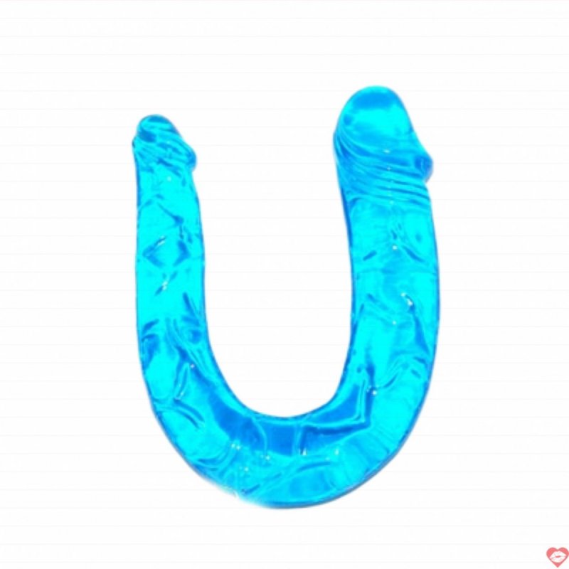 Dương vật giả hai đầu silicon mềm an toàn thoải mái kích thích 