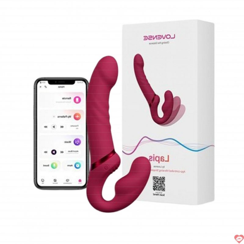 Dương vật giả 2 đầu Lovense Lapis siêu rung điều khiển app cao cấp 