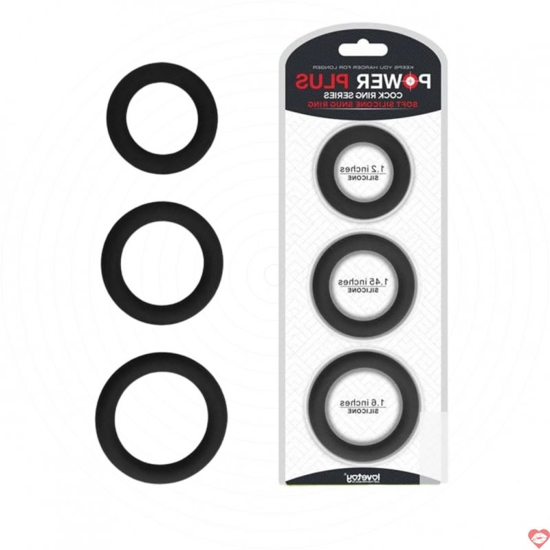 Vòng hãm dương silicone mềm mại Lovetoy Power Plus - 3 chiếc