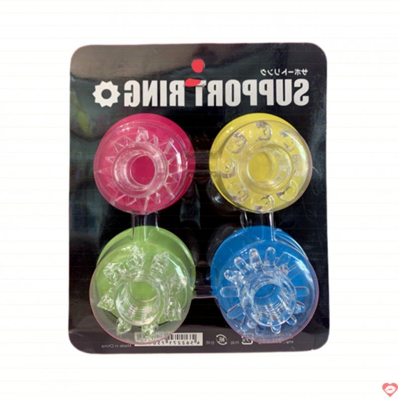 Bộ 4 vòng đeo dương vật có bi gai Support Ring