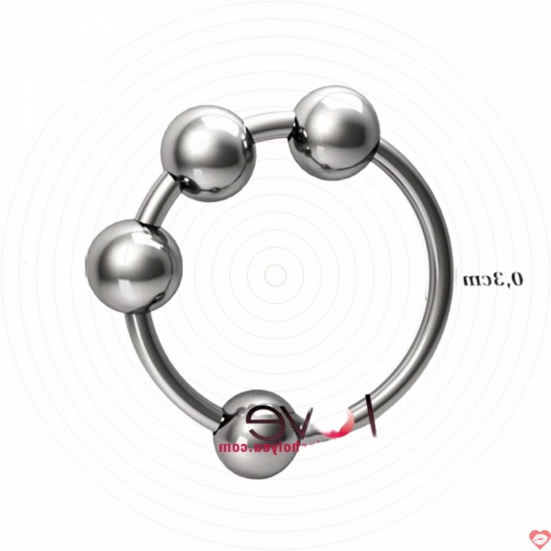 Vòng đeo dương vật inox 4 bi