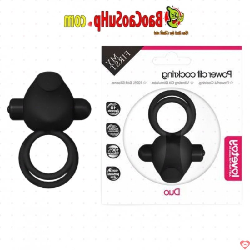 Vòng đeo dương vật Lovetoy Power Clit Duo Cockring silicone
