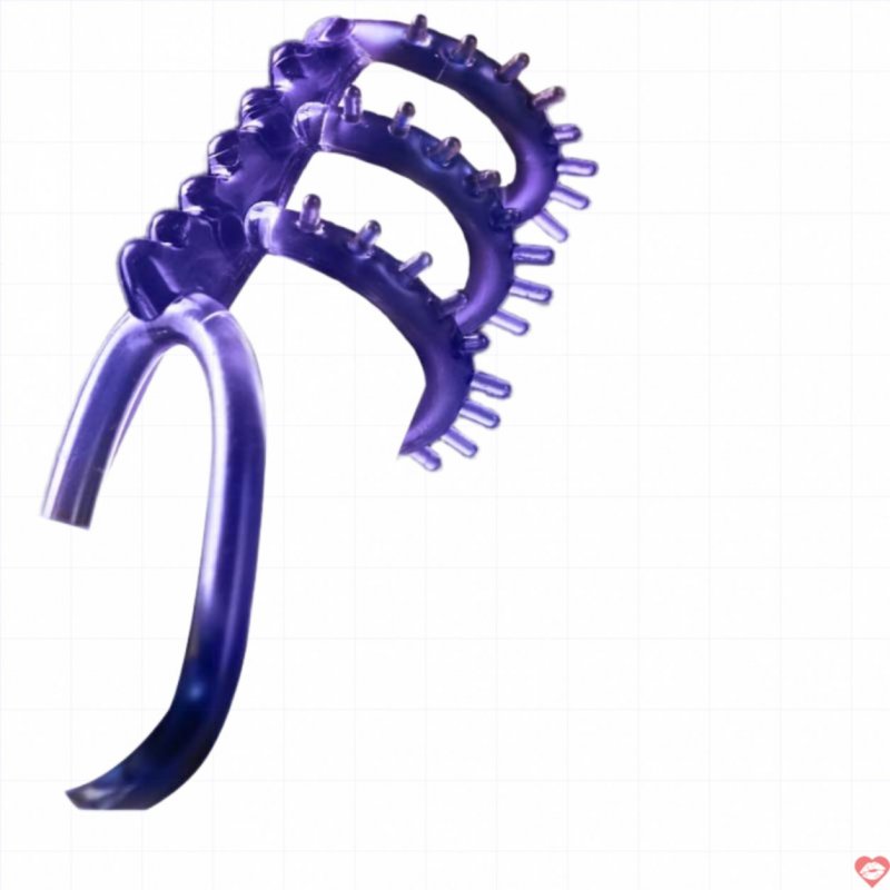 Vòng đeo dương vật Gai gân nổi hở thân Mizzzee Spiked wheel set