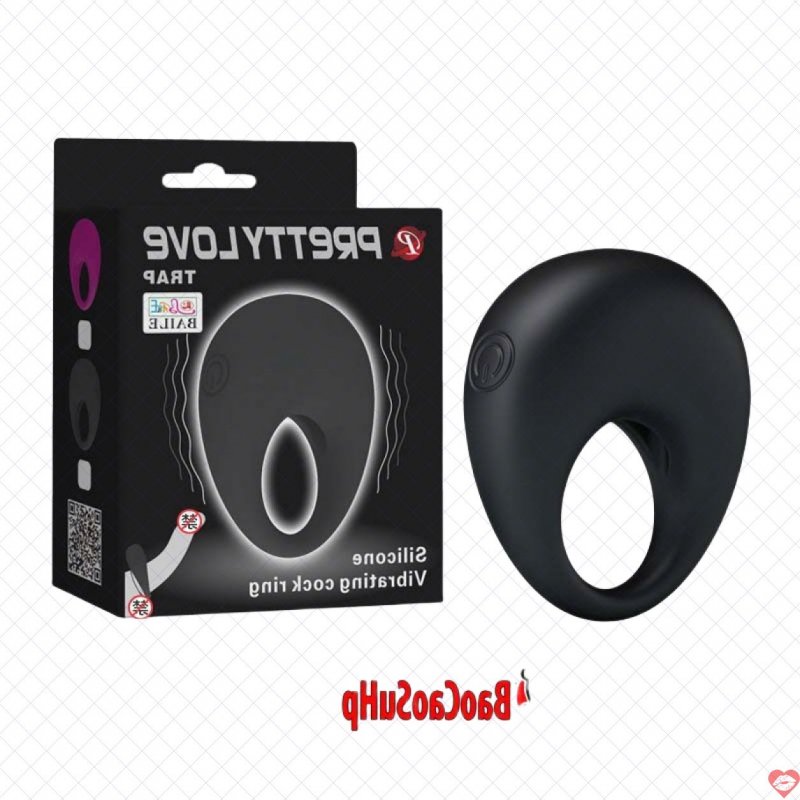 Vòng đeo dương vật Prettylove Trap silicone rung nhiều chế độ