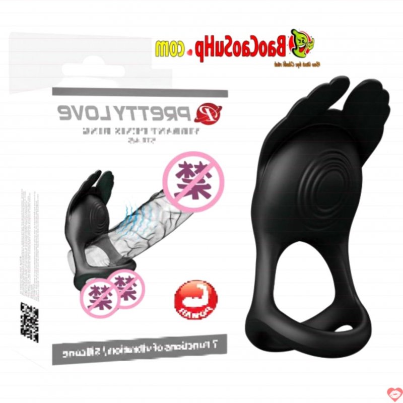 Vòng đeo dương vật Prettylove Silla rung 7 chế độ kéo dài thời gian quan hệ
