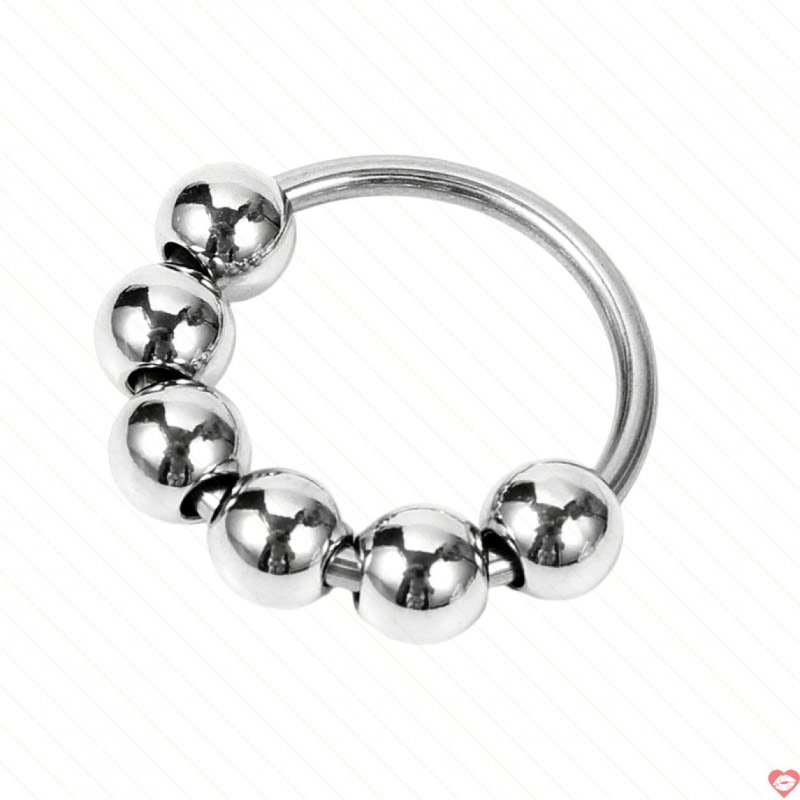 Vòng đeo dương vật dạng hạt Inox kim loại đường kính 30-35mm