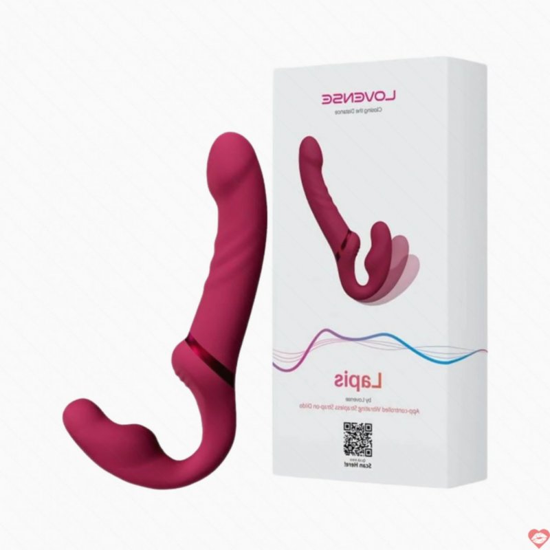 Lovense Lapis Dương Vật Giả Hai Đầu Rung Mạnh Đồng Bộ Âm Nhạc 