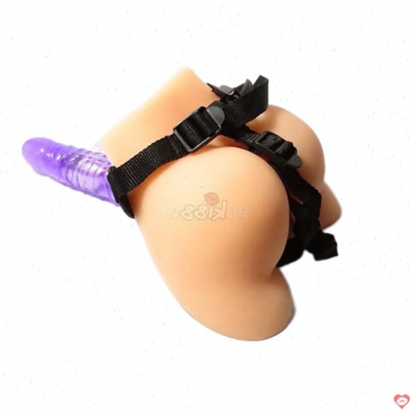 Dương vật rung dây đeo Harness Rabbit Dong sextoy les cao cấp 