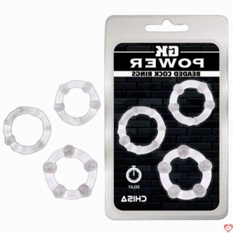 Bộ 3 vòng đeo cu 3 kiểu bi cao cấp Chisa DC60G bằng TPE giúp kéo dài quan hệ và