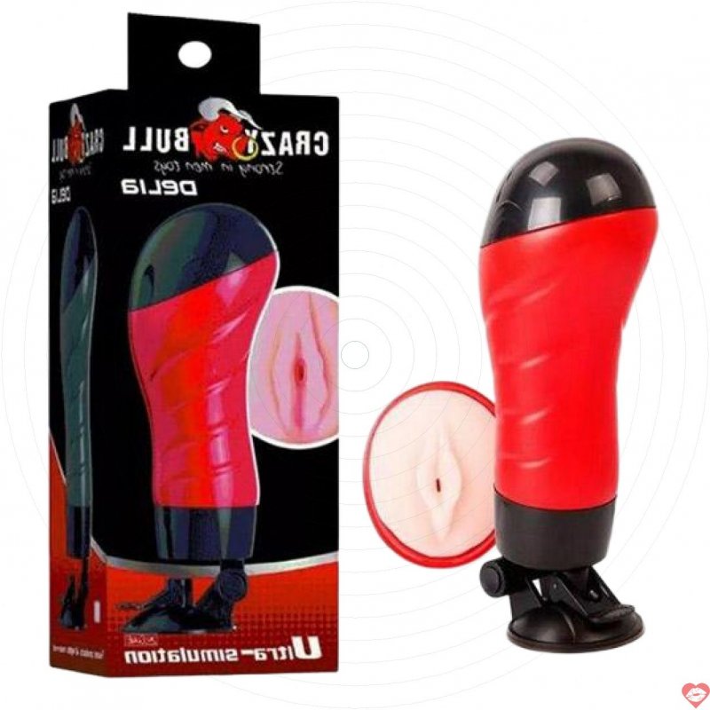 Âm đạo gắn tường Crazy Bull Delia rung mạnh sextoy nam giới 