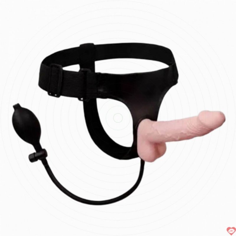Dương vật giả dây đeo Baile Trap-on silicon mềm gân nổi kích thích 