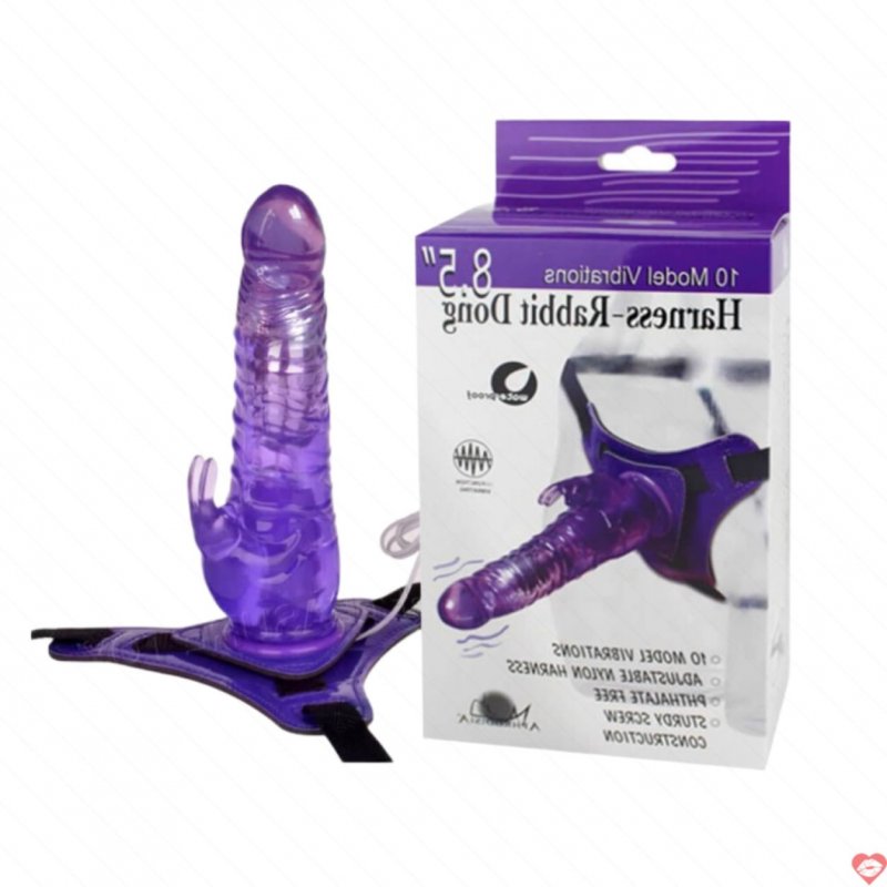 Dương vật giả dây đeo Aphrodisia 8.5 inch nhiều chế độ rung cực phê 