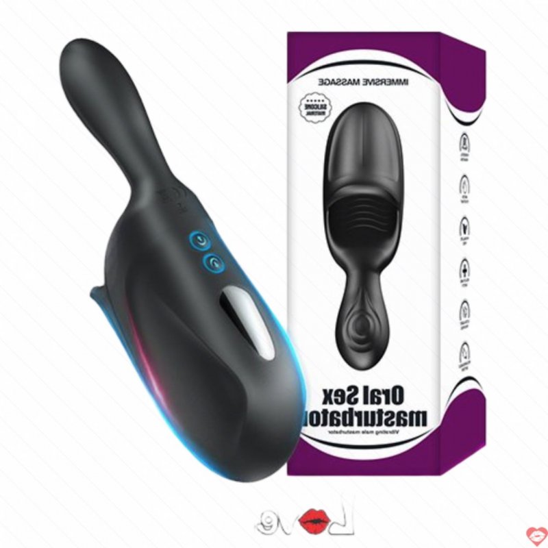 Máy massage dương vật và tinh hoàn Oral Sex Masturbator