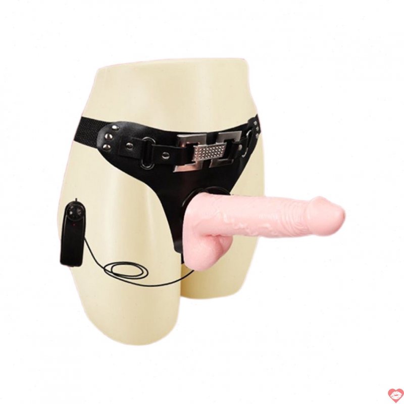 Dương vật giả dây đeo silicone rung đa chế độ kích thích điểm G 