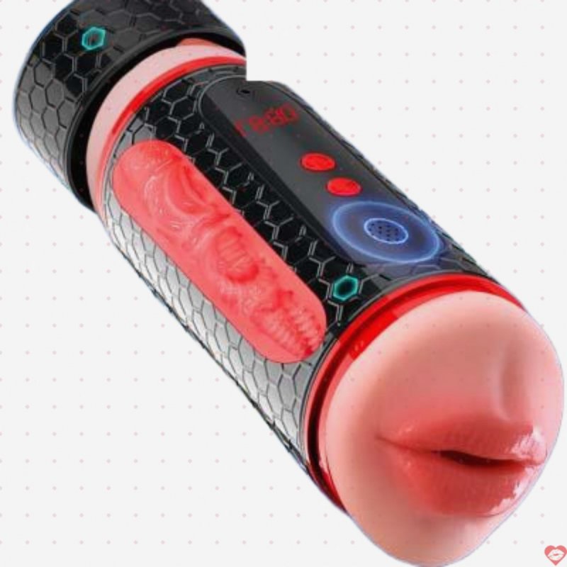 Cốc thủ dâm 2 đầu Jiuai Airplane Cup 5D màn hình LCD rung rên