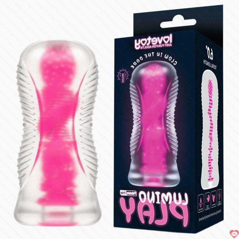 Âm đạo USA trong suốt phát quang Lovetoy kênh xoắn LV342041