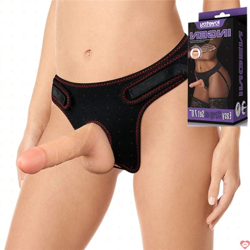 Lovetoy USA Dương Vật Giả Dây Đeo Mềm Mịn Siêu Thật Cho Les 