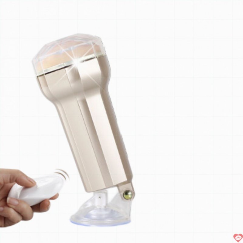Âm Đạo Giả Ngụy Trang ManMiao Gold: Rung - Điều Khiển Từ Xa - Đế Hít