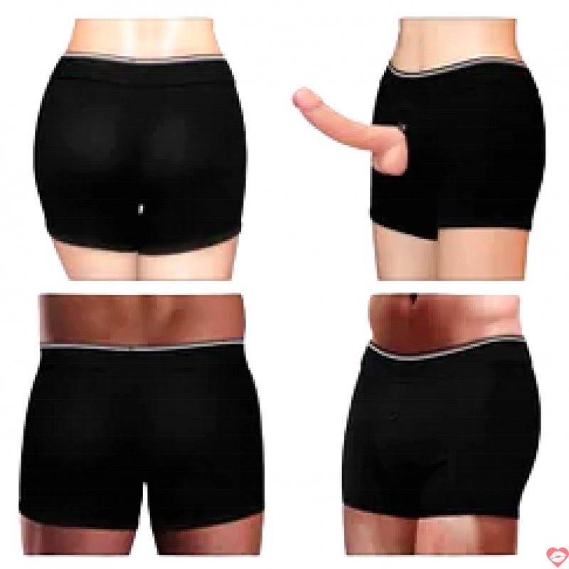 Quần Short Đeo Dương Vật Unisex Lovetoy Co Giãn Mềm Mại, Tự Tin 