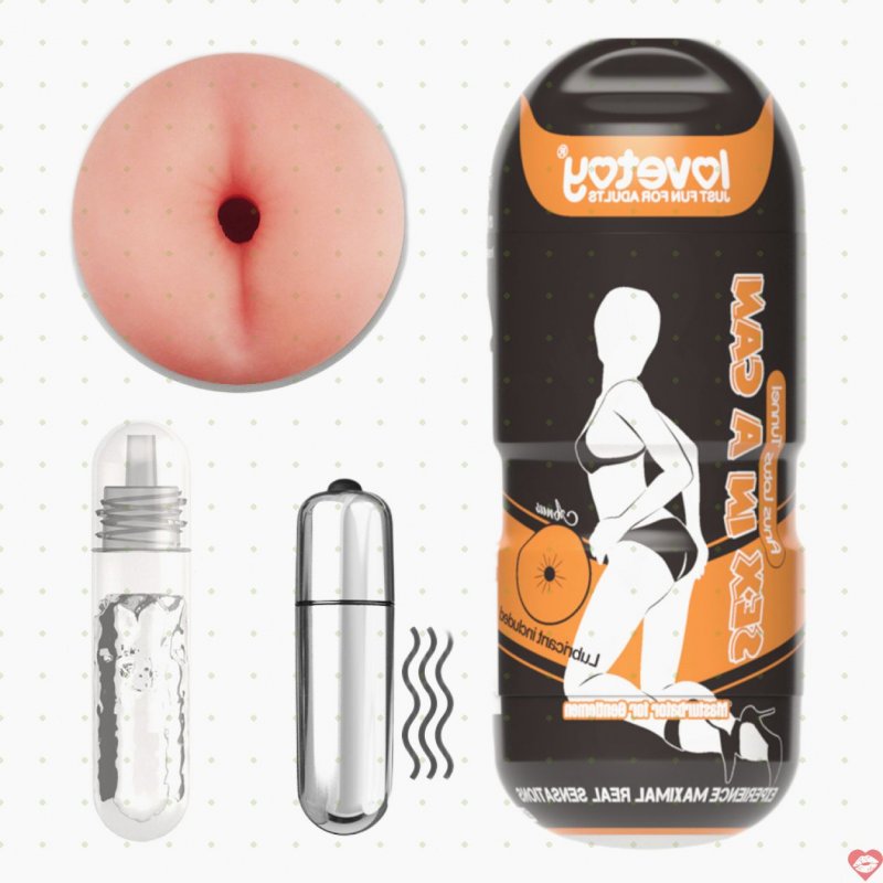 Cốc rung Lovetoy Anus Lotus Tunnel silicon y tế hỗ trợ nam giới 