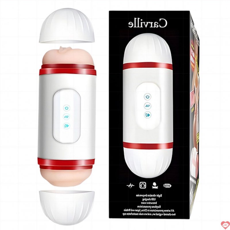 Cốc thủ dâm 2 đầu âm đạo và miệng rung rên Carville