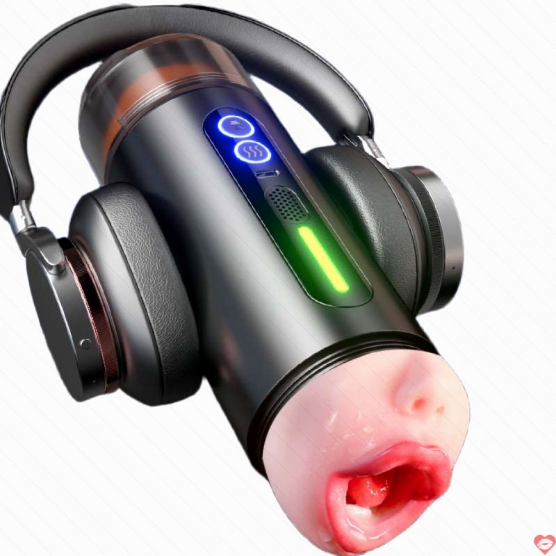Cốc thủ dâm 2 đầu Jiuai Kelsey mồm há âm đạo bóp khít rung rên