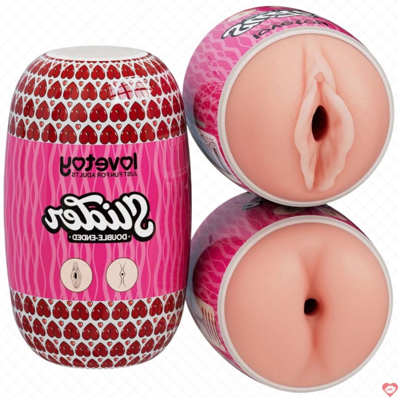 Cốc thủ dâm 2 đầu mini Lovetoy Slider Daul-Ended âm đạo và lỗ hậu