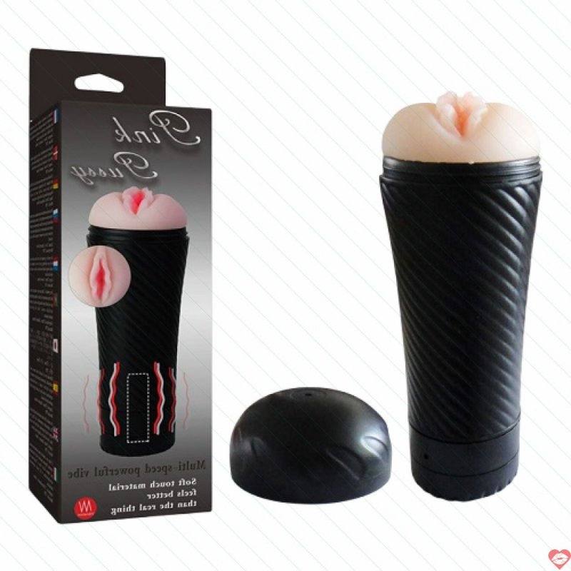 Âm Đạo Giả Ngụy Trang Đèn Pin Siêu Rung - Pink Pussy