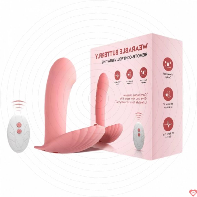 Trứng Rung Tình Yêu Mini Wearable Bufferly Điều Khiển Từ Xa