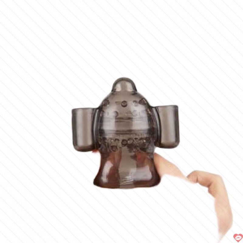 DC33E Bao cao su đôn dên chụp đầu dương vật rung cho nam