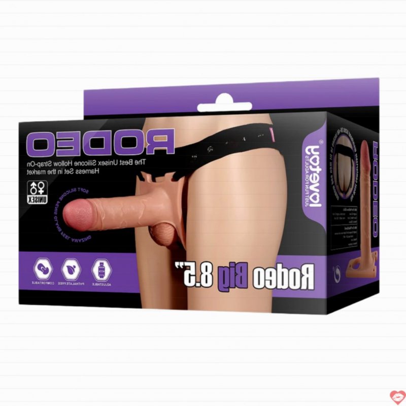 Dương Vật Giả Dây Đeo Rỗng Ruột Lovetoy Rodeo Big 8.5 Inch