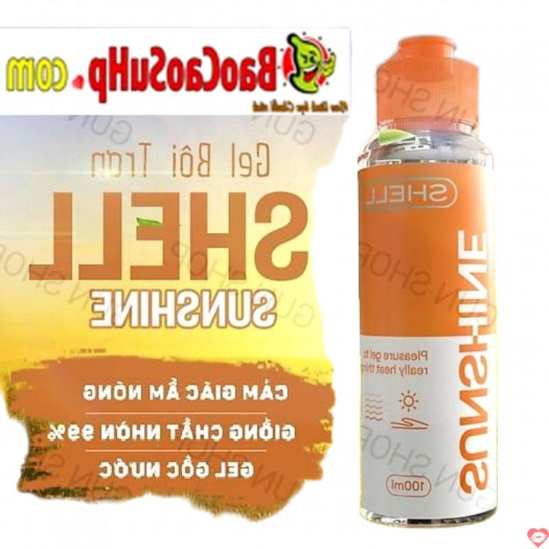 Gel bôi trơn Shell Warming Shunshine 100ml nóng ấm tăng khoái cảm 