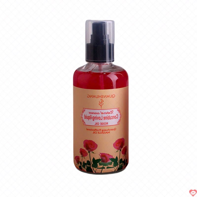 Tinh Dầu Massage Hoa Hồng Quanshuang 300ml Thư Giãn Dưỡng Da Mịn Màng 