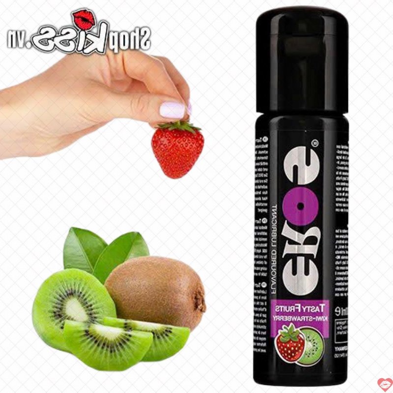 Gel bôi trơn Eros Kiwi Strawberry thơm mát an toàn cho Oral sex 