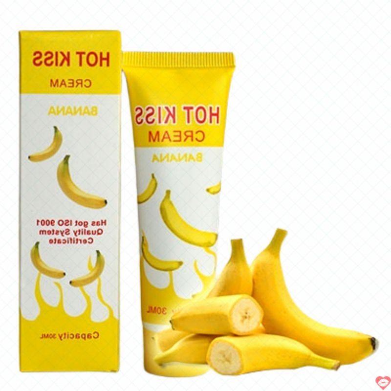Kem bôi trơn HotKiss hương chuối 30ml tăng khoái cảm an toàn 