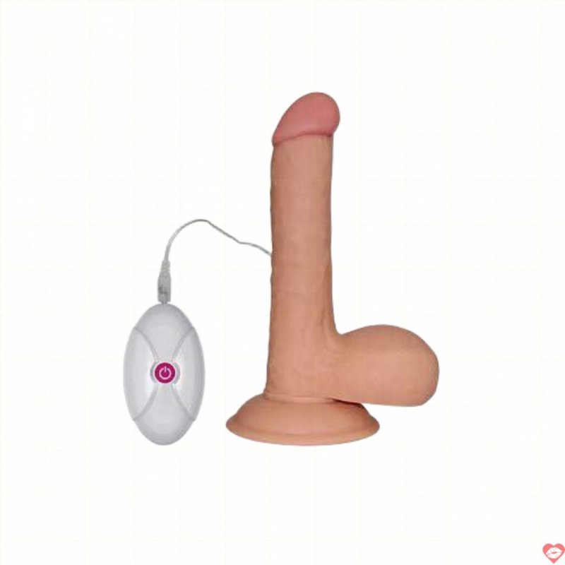 Dương vật silicon rung siêu mềm Lovetoy Ultra Soft Dude 7.5″ kích thích cực mạnh 