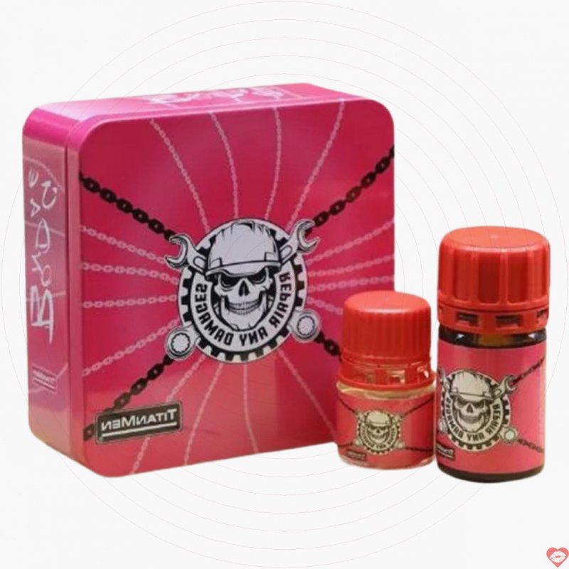 Popper Titanmen Đầu Lâu Hồng Cực Mạnh Combo 40ml + 20ml