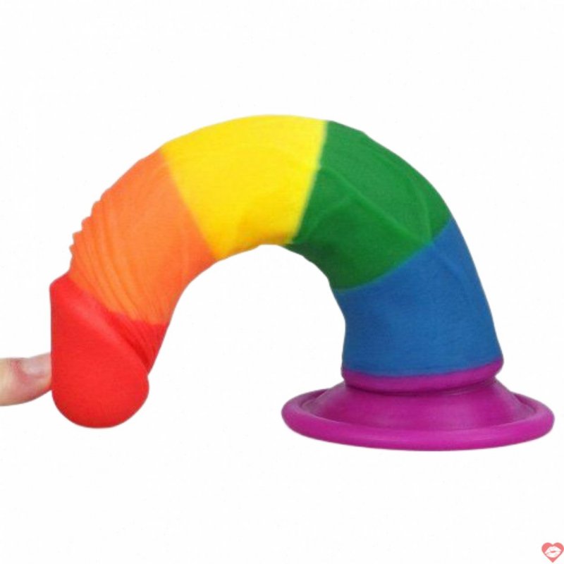 Dương vật giả đa sắc 7 inch LoveToy Prider siêu mềm mại an toàn 