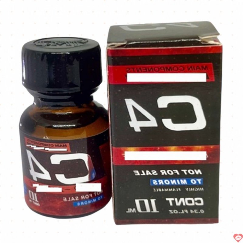 Popper C4 Đỏ Chai Ngắn Có Hộp 10ml