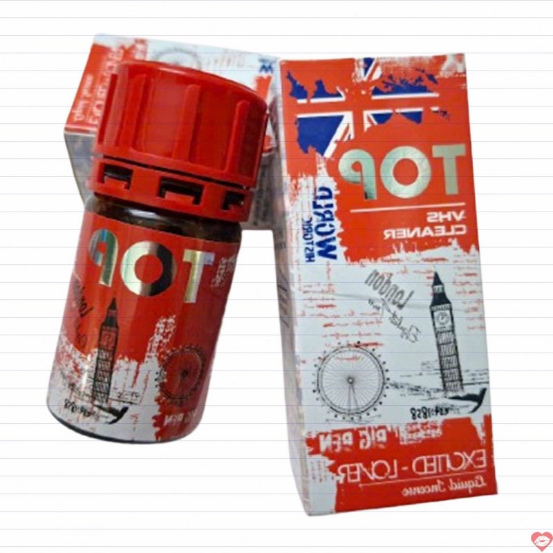 Chai Hít Popper Top 30ml VHS Cleanner Exited Lover USA PWD