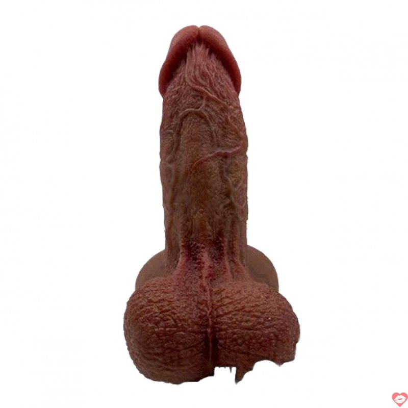 Dương vật giả siêu thật Người khổng lồ đen size L đế hít tường 